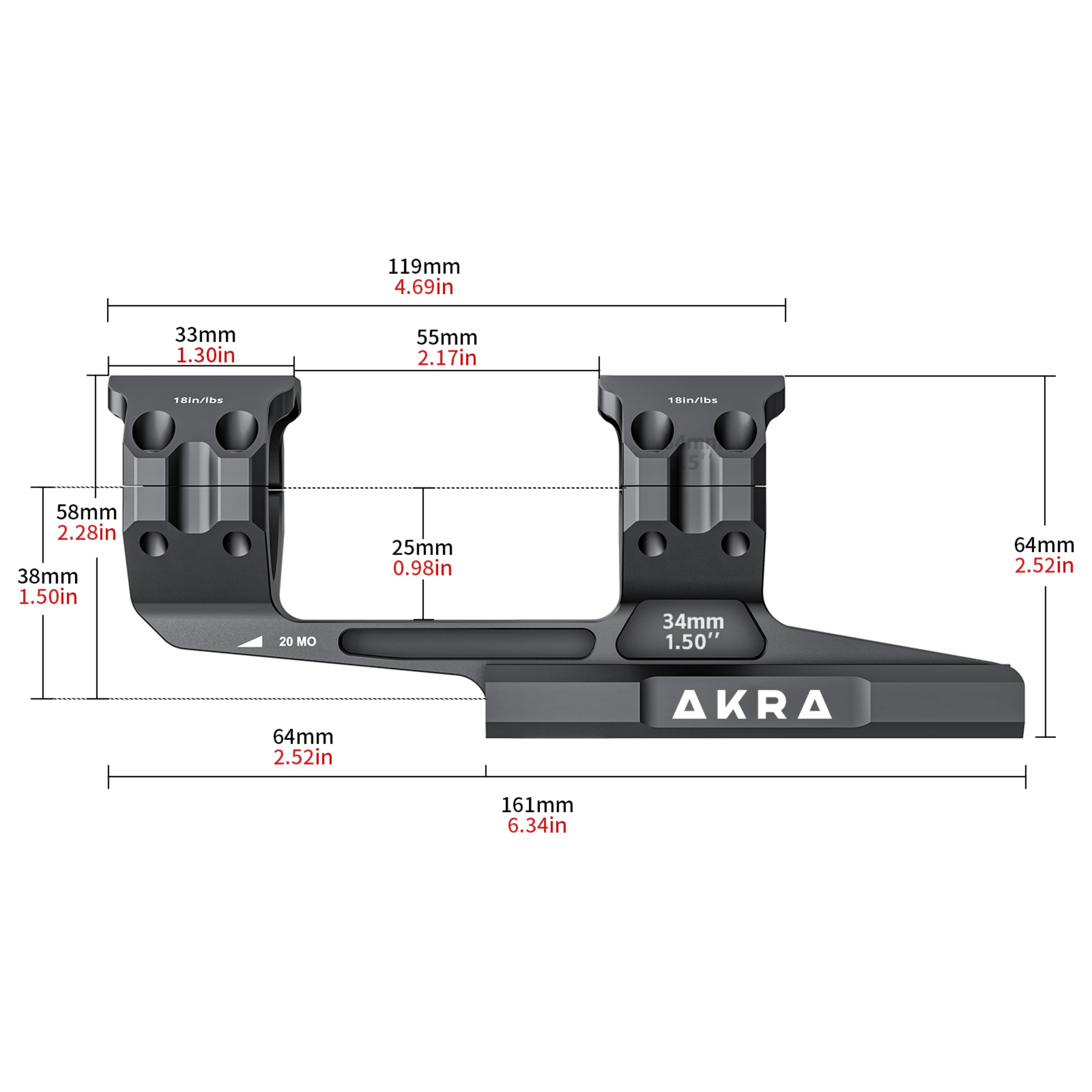 Akra Origin X Unimount